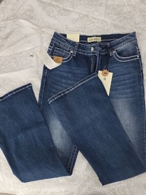 Soho Blue Boot Cut Stretch Jeans